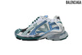 Balenciaga Runner men's shoes  women sneakers– White, Green & Blue (Premium)