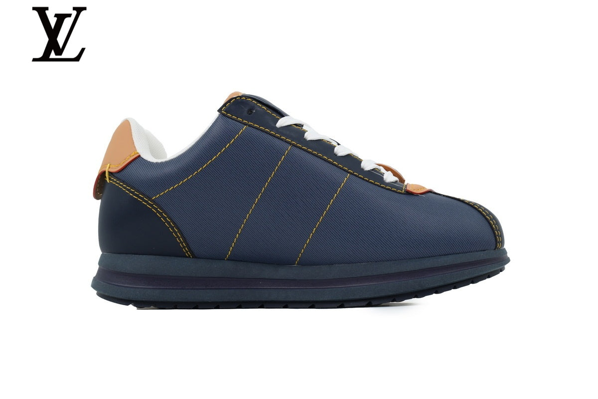 Louis Vuitton shoes for man  women Low-Top Canvas Sneakers - Navy