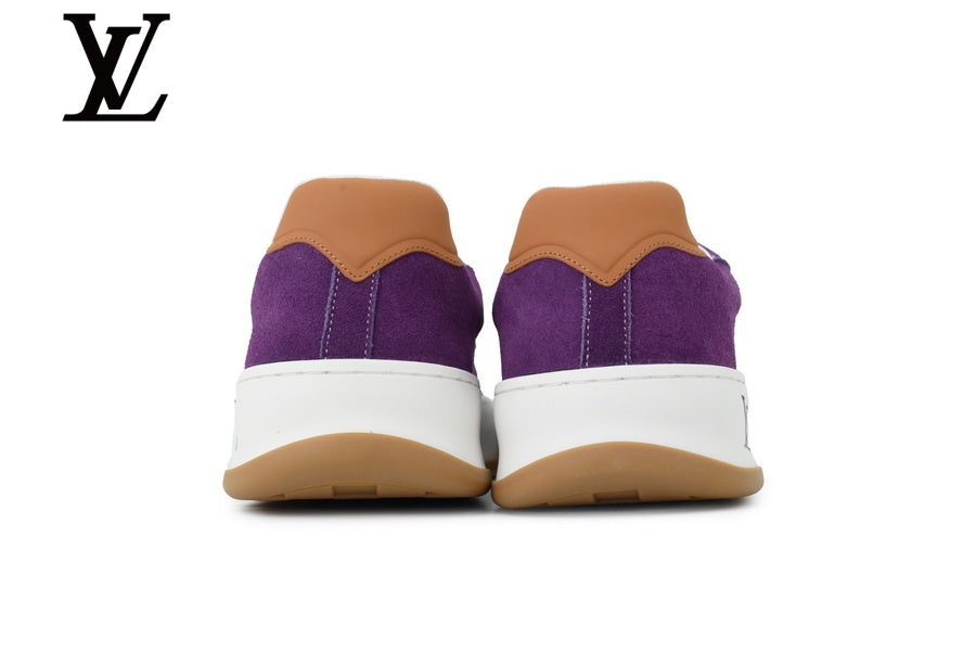 louis vuitton shoes for man  women sneakers Purple Suede-Look Skate Sneakers | Sizes 35–46