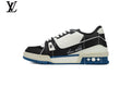 Louis Vuitton LV shoes for man  women Trainer Sneaker – Black, White & Blue