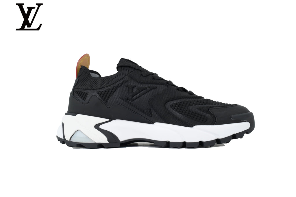 Louis Vuitton shoes for man  women Run Away Black White Sneaker