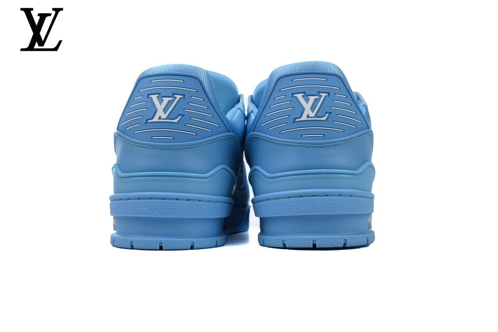 Louis Vuitton Trainer  shoes for man  women Sneaker – Blue Monogram