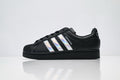 adidas Originals Superstar Black Iridescent Holographic 3‑Stripes Shell Toe Sneaker
