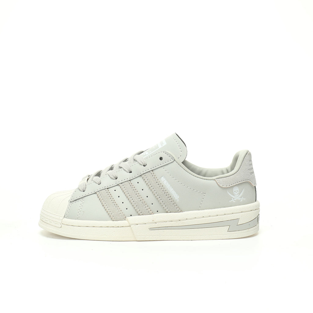 Adidas Originals Superstar Neighborhood – Light Grey Leather Low-Top Sneakers