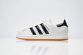 adidas Originals Superstar – Off-White Upper with Black Patent Accents & Gum Sole