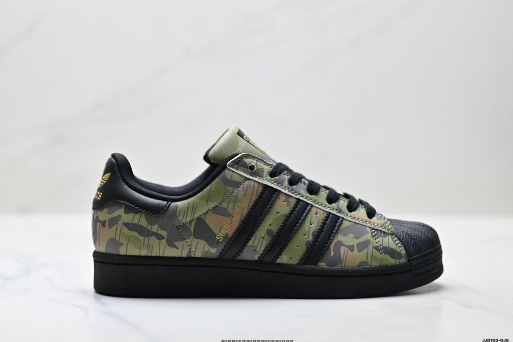 adidas Originals Superstar — Black Multicolor Paint Splash | Shell Toe