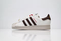 adidas Originals Superstar – Off-White & Brown Horsehair Upper with Red Accent & White Shell Toe