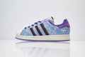 adidas Originals Superstar – Symmetric Blue Tie-Dye Upper with Purple & Brown Accents