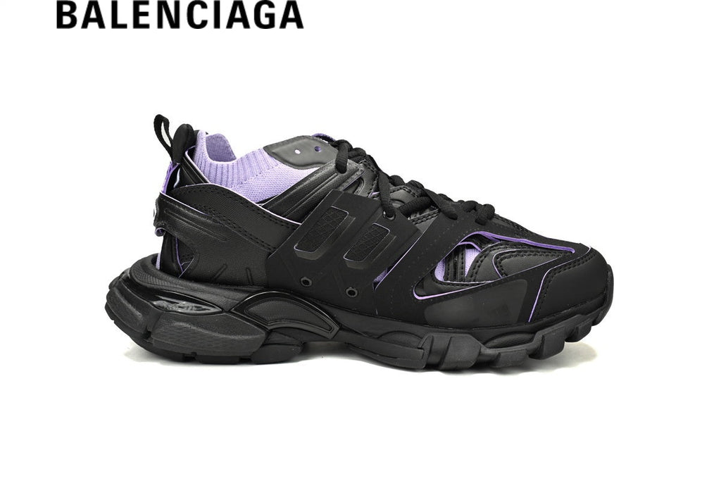 Balenciaga Track men's shoes  women sneakers Sandal Black Purple