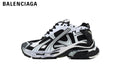 Balenciaga Runner men's shoes  women sneakers — Black / White