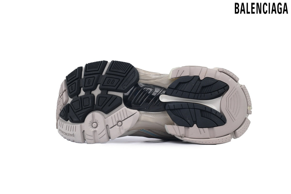 Balenciaga Runner men's shoes  women sneakers – Beige & Blue