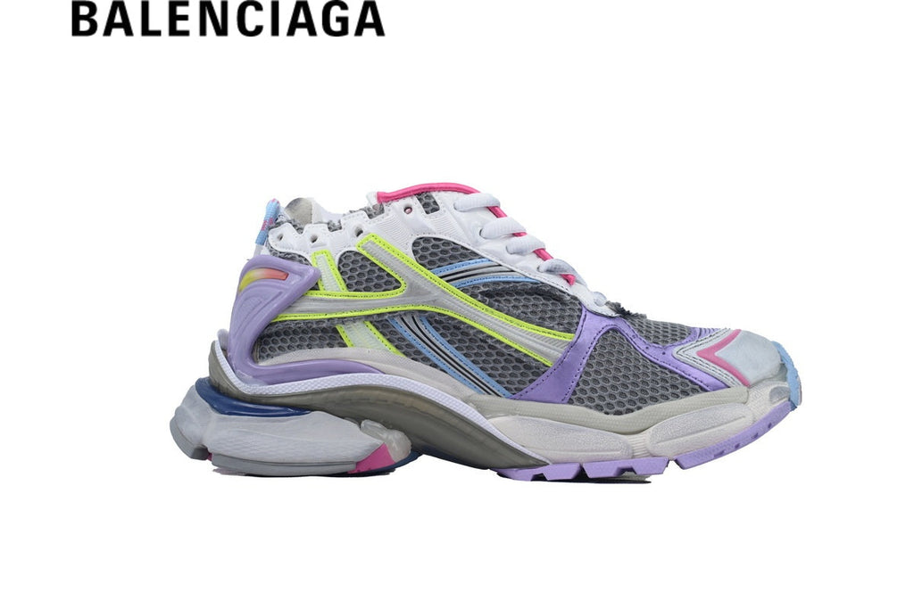 Balenciaga Runner men's shoes  women sneakers Multi Pastel