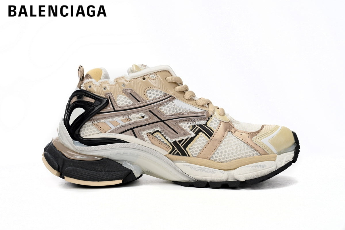 Balenciaga Runner men's shoes  women sneakers — Beige