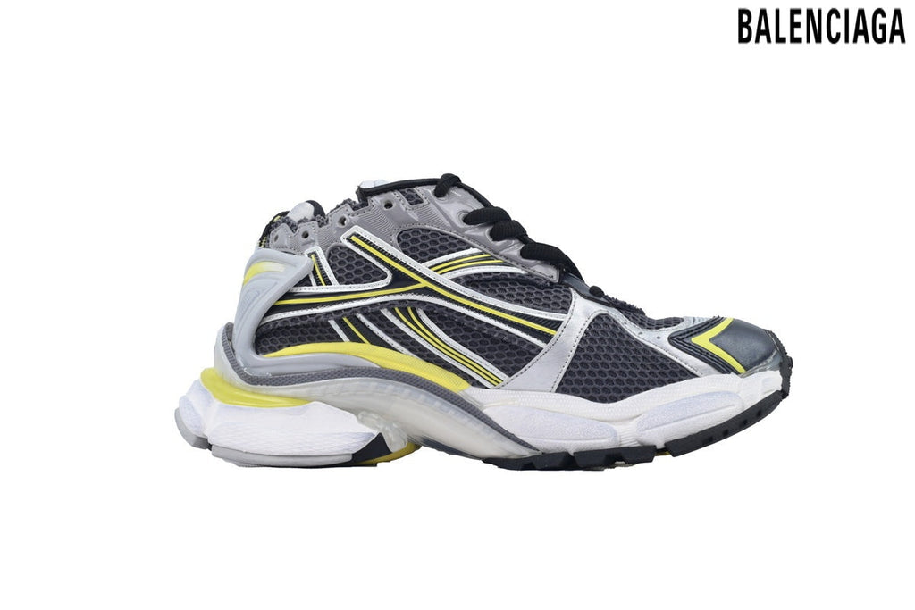 Balenciaga Runner men's shoes  women sneakers – Grey & Yellow