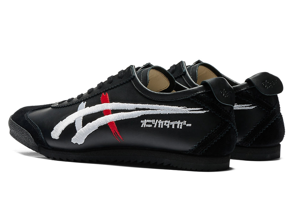 Onitsuka Tiger Mexico 66 Unisex Sneaker Black White Red Embroidery