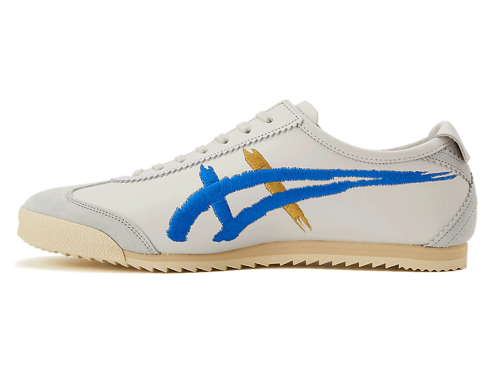Onitsuka Tiger Mexico 66 Unisex Sneaker White Grey Blue Embroidery