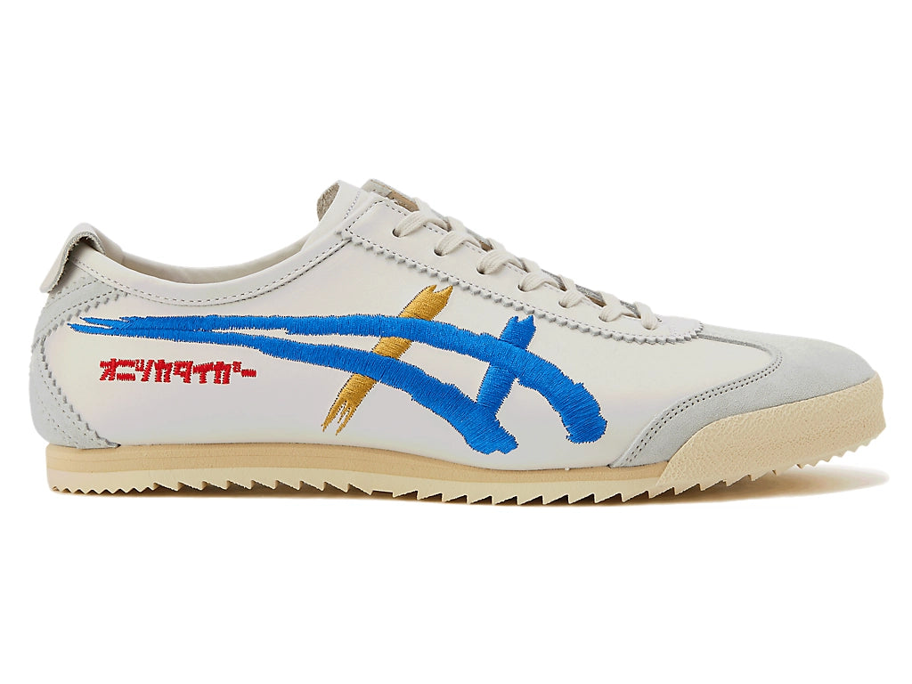 Onitsuka Tiger Mexico 66 Unisex Sneaker White Grey Blue Embroidery