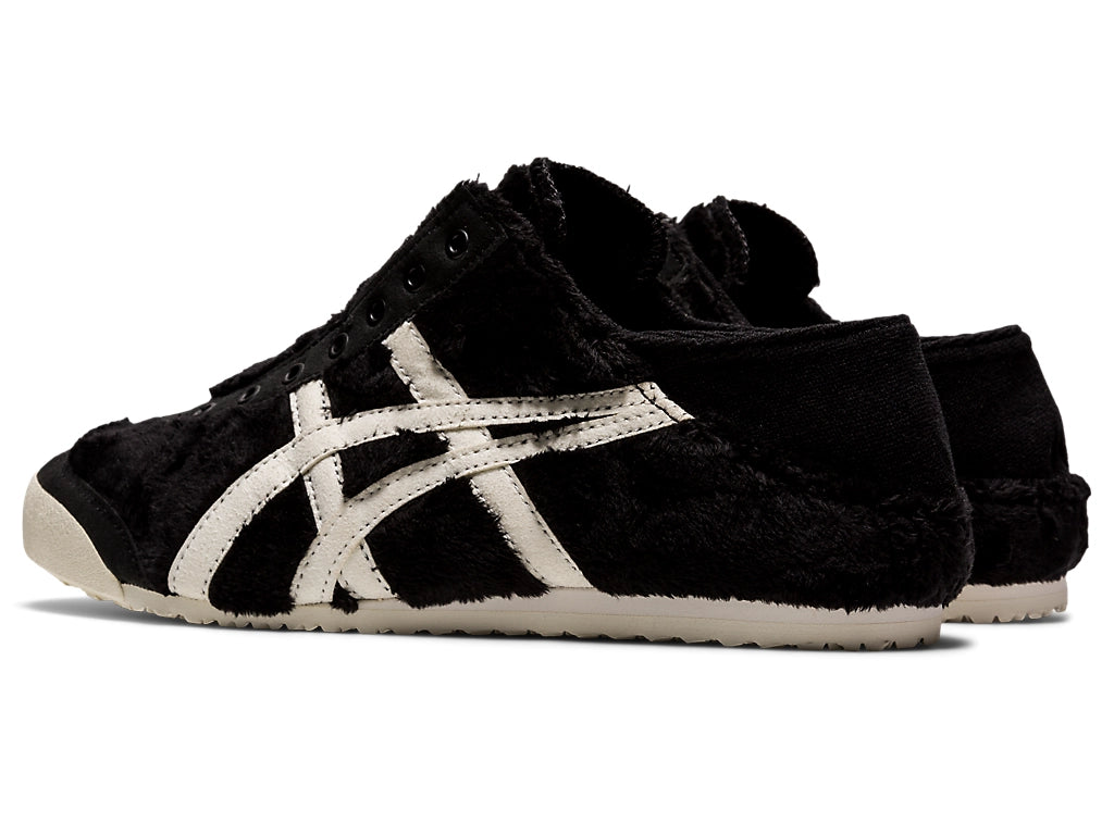 Onitsuka Tiger Mexico 66 Slip-On Unisex Sneaker Black Furry White