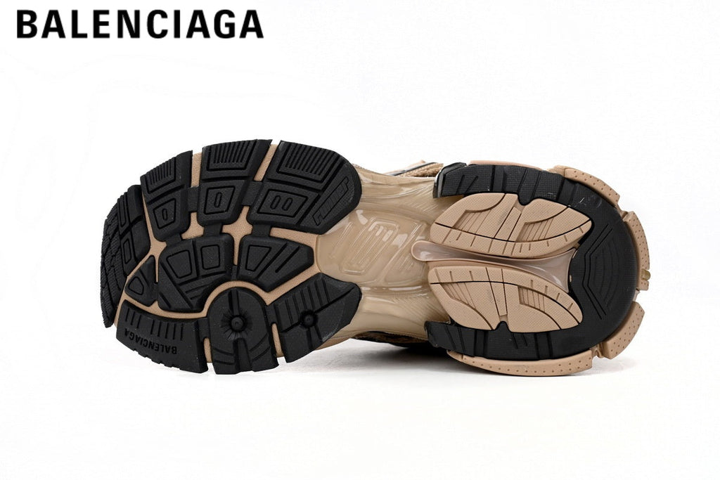 Balenciaga Runner men's shoes  women sneakers— Beige / Black