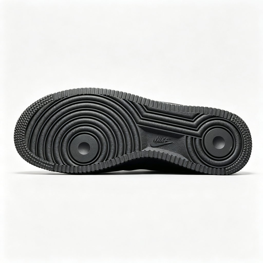 Nike Air Force 1 '07 Low 'Triple Black' – Classic Leather Sneaker