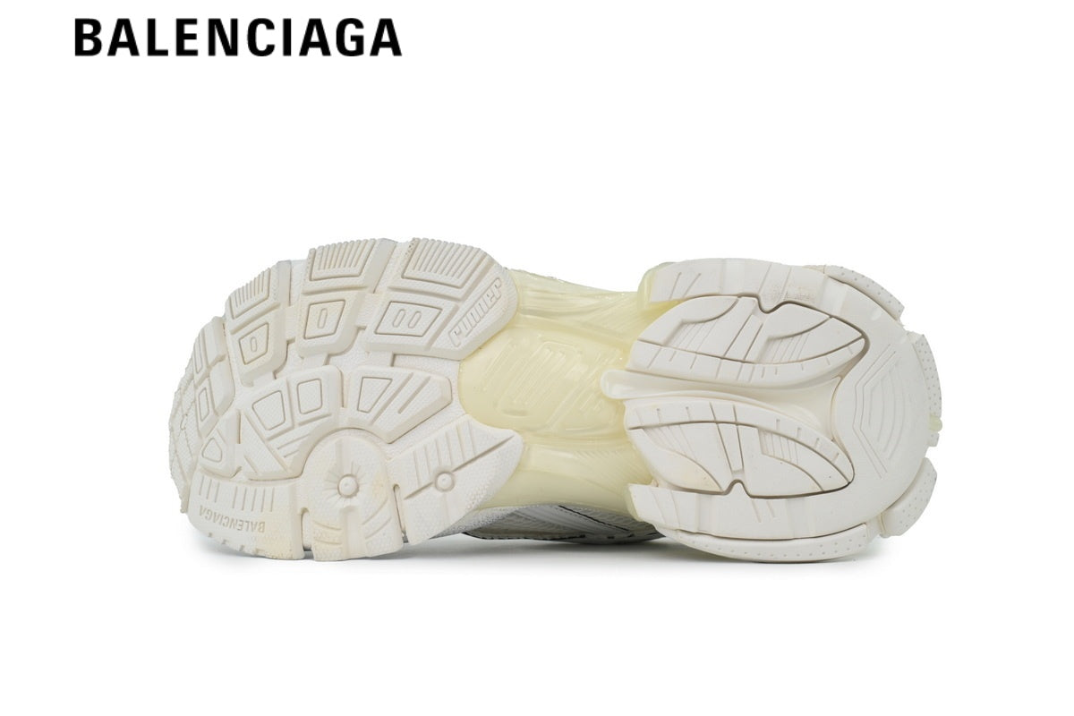 Balenciaga Runner men's shoes  women sneakers White Faded