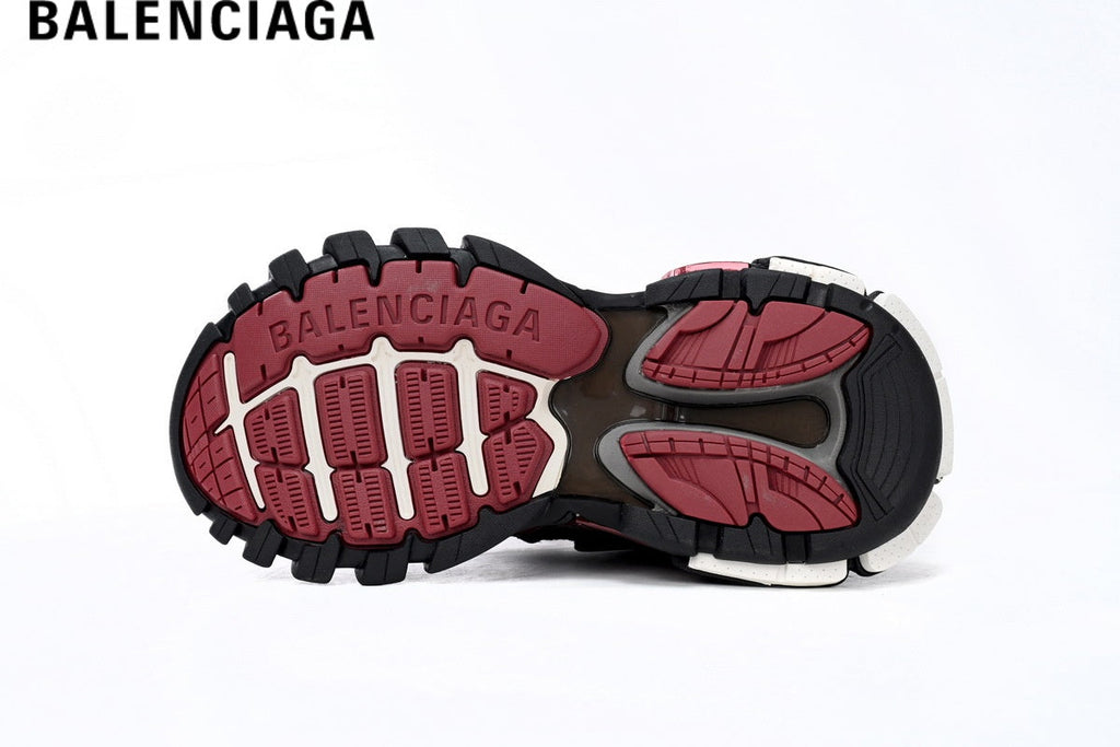 Balenciaga Track 2 men's shoes  women sneakers - Black & Red