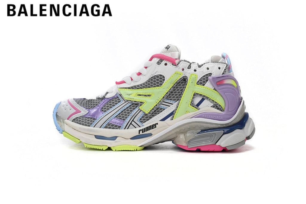 Balenciaga Runner men's shoes  women sneakers— Multicolor