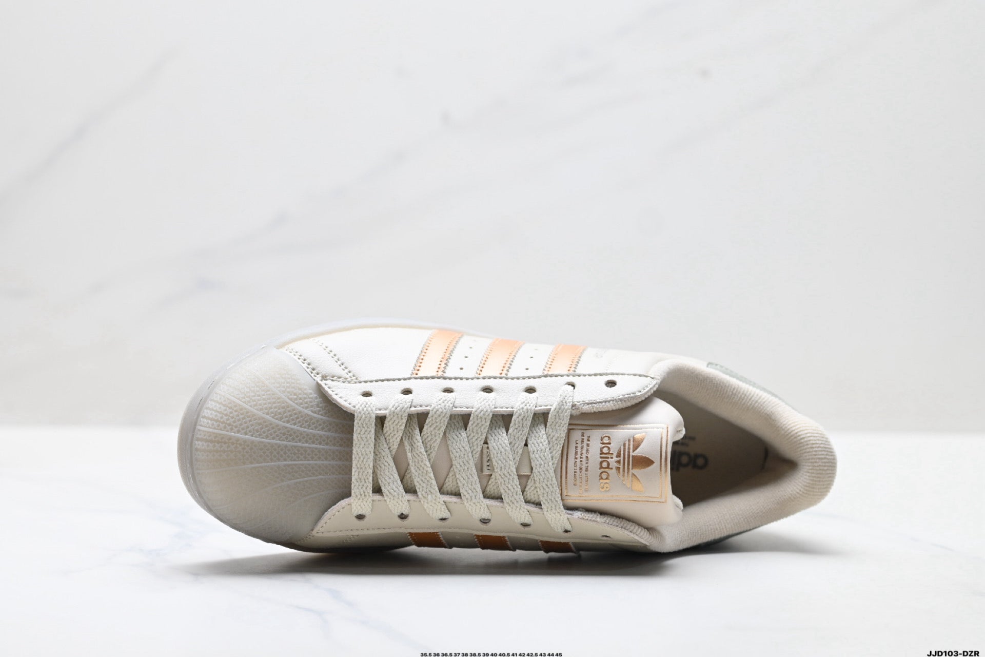 adidas Originals Superstar — Cream Clay-Orange & Grey | White Shell Toe