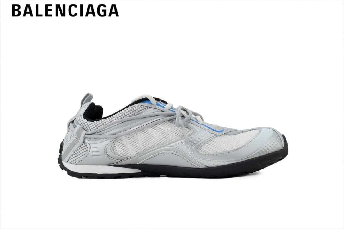 Balenciaga Skate men's shoes  women sneakers — Silver, White & Blue