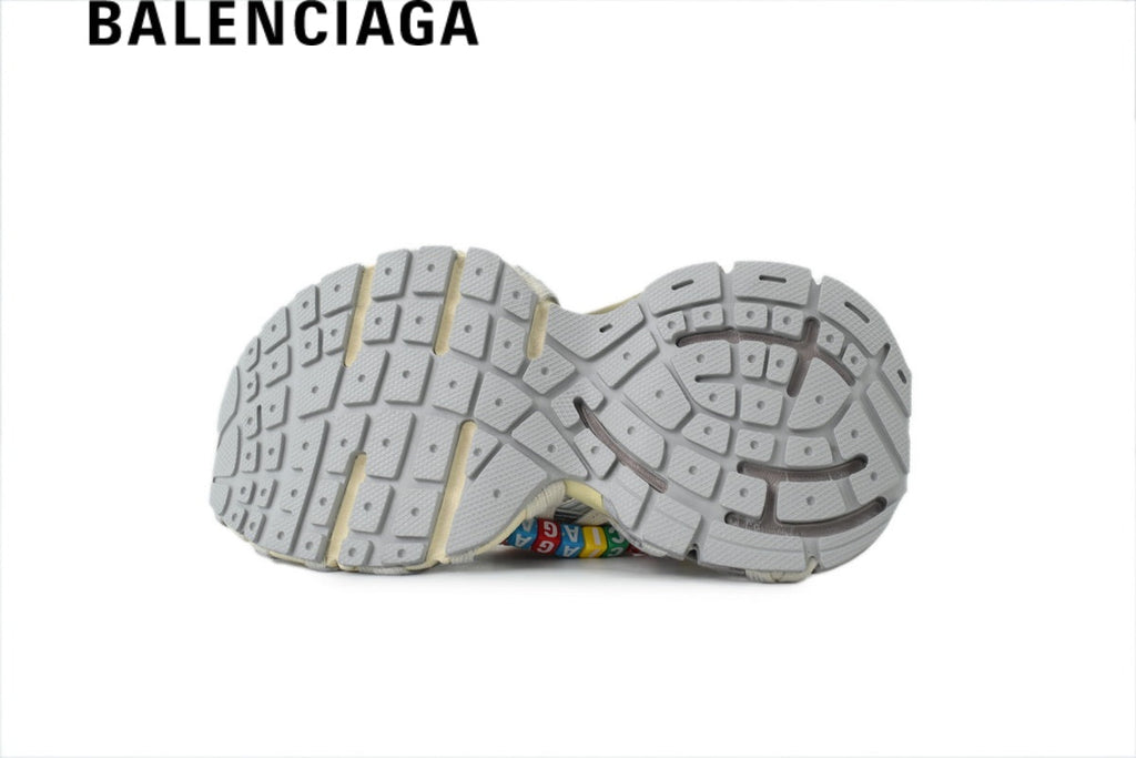Balenciaga Track men's shoes  women sneakers Sneakers in Beige with Multicolor Charms