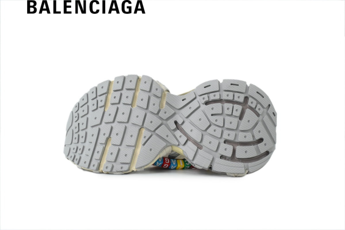 Balenciaga Track men's shoes  women sneakers Sneakers in Beige with Multicolor Charms