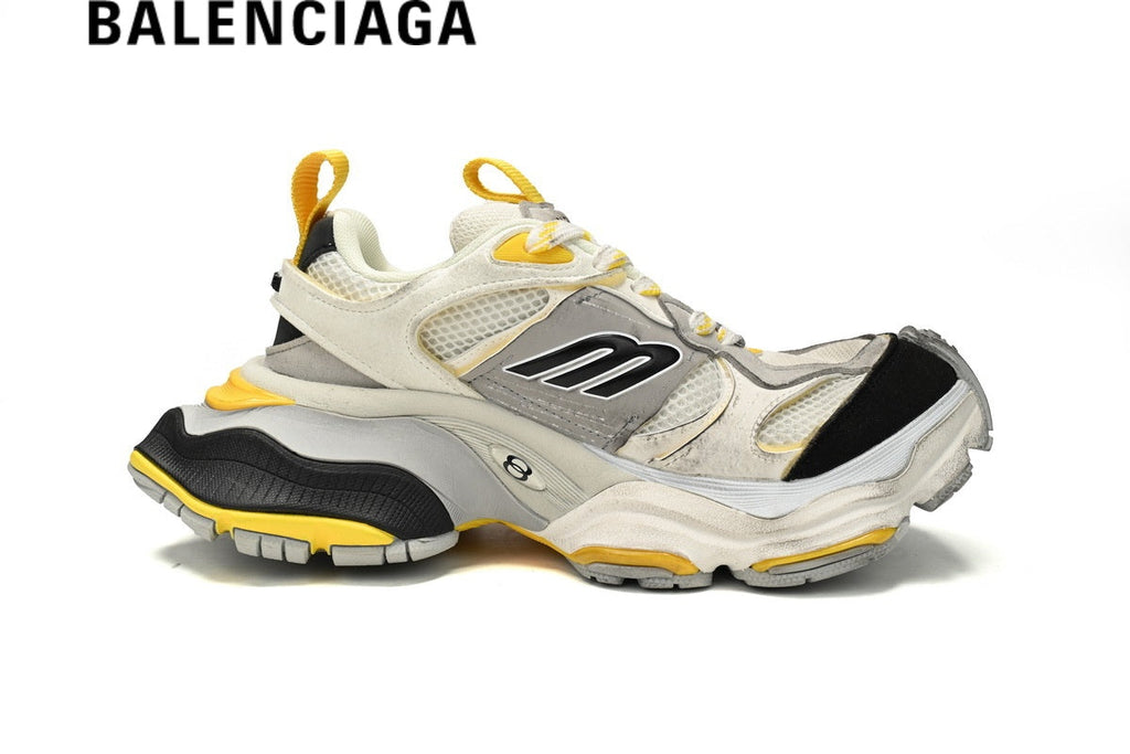 Balenciaga Cargo men's shoes  women sneakers  White Black Yellow