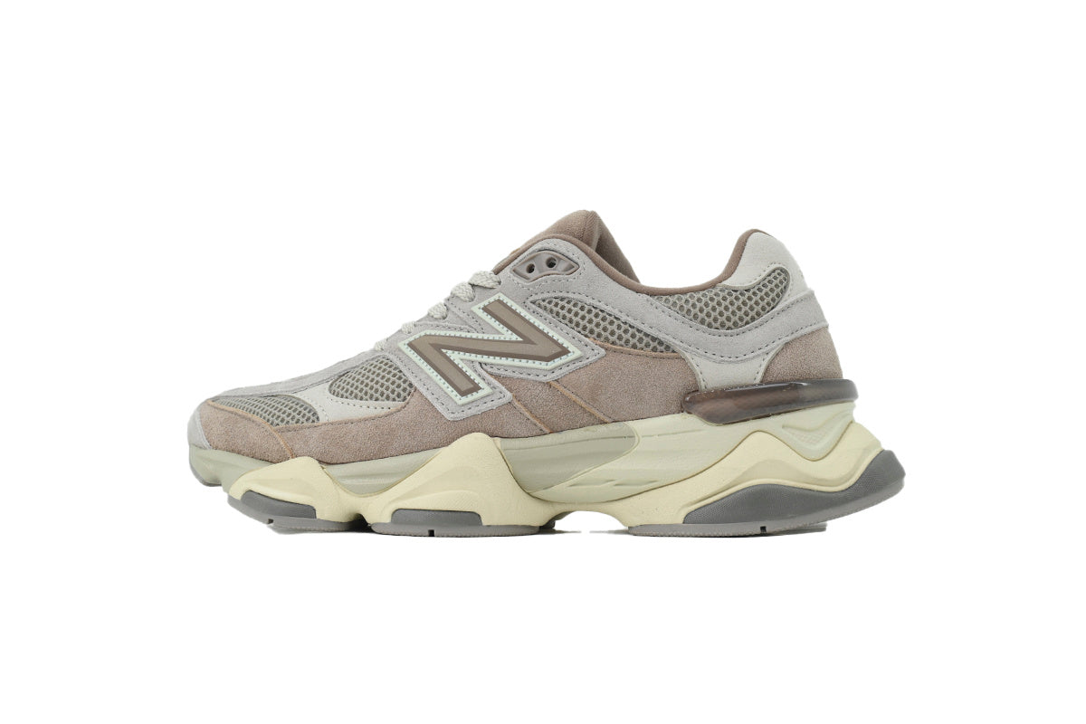 New Balance 9060 Women's & Men's Taupe Grey & Cream Chunky Retro Sneakers