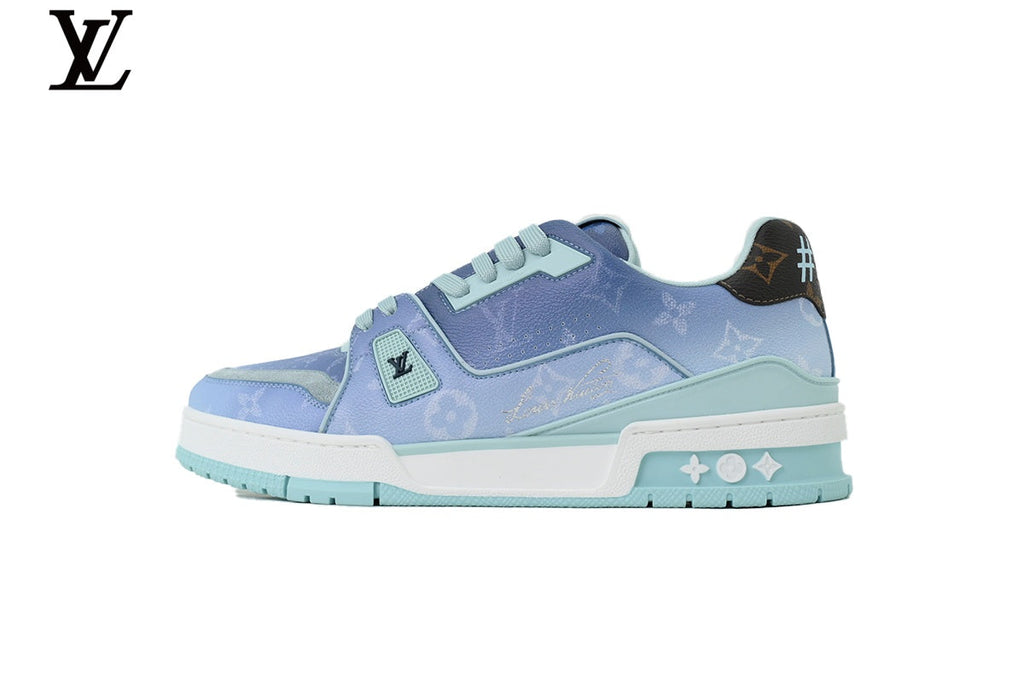 Louis Vuitton LV shoes for man  women Trainer Sneaker