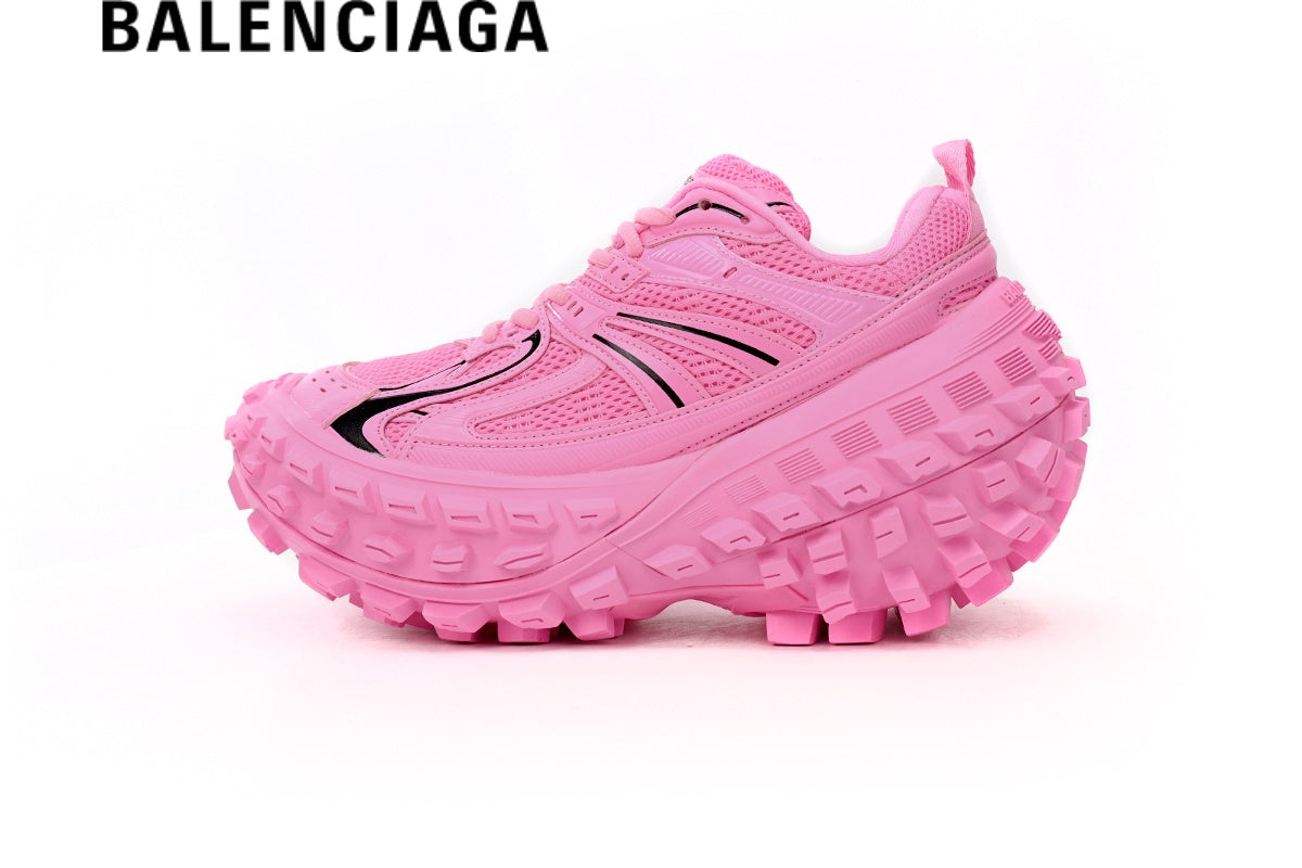 Balenciaga Defender men's shoes  women sneakers in Pink