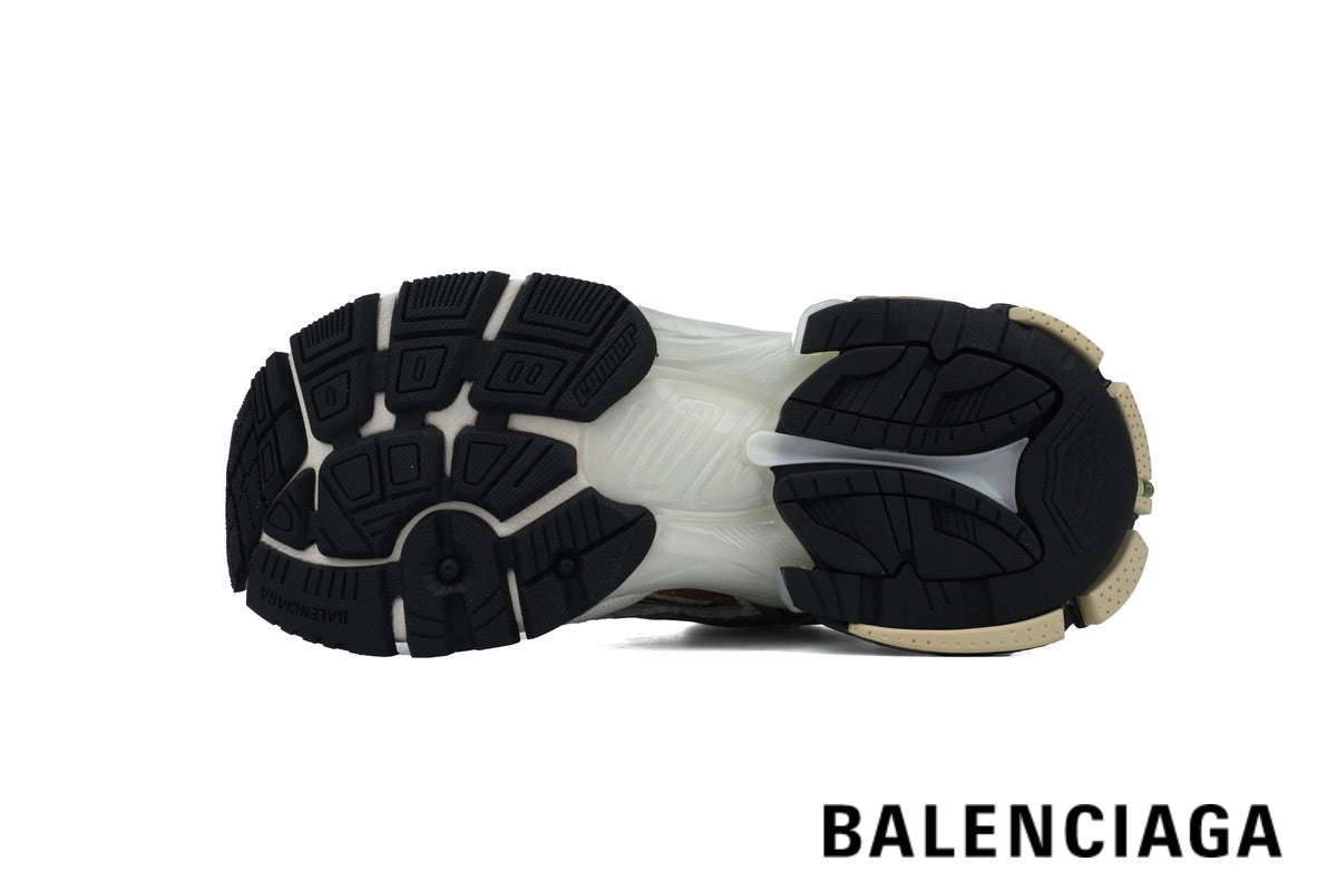 Balenciaga Runner men's shoes  women sneakers – Beige & Bronze
