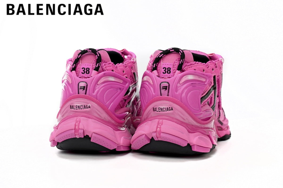 Balenciaga Runner men's shoes  women sneakers — Pink / Black