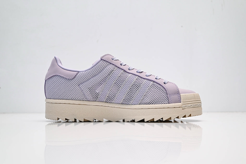 adidas Originals Superstar – Light Purple Mesh Upper with Beige Shell Toe