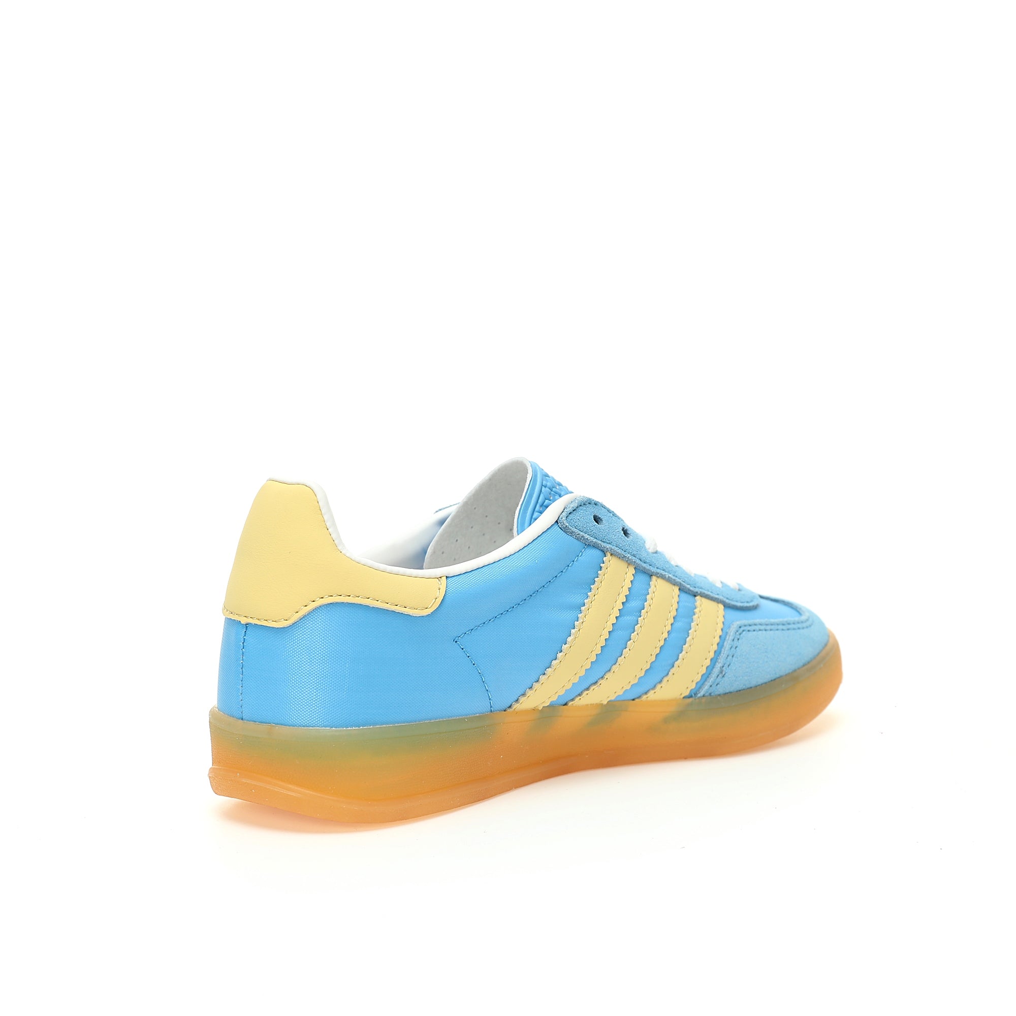 Adidas Originals Gazelle Indoor – Light Blue / Yellow Gum Suede Low-Top Sneakers