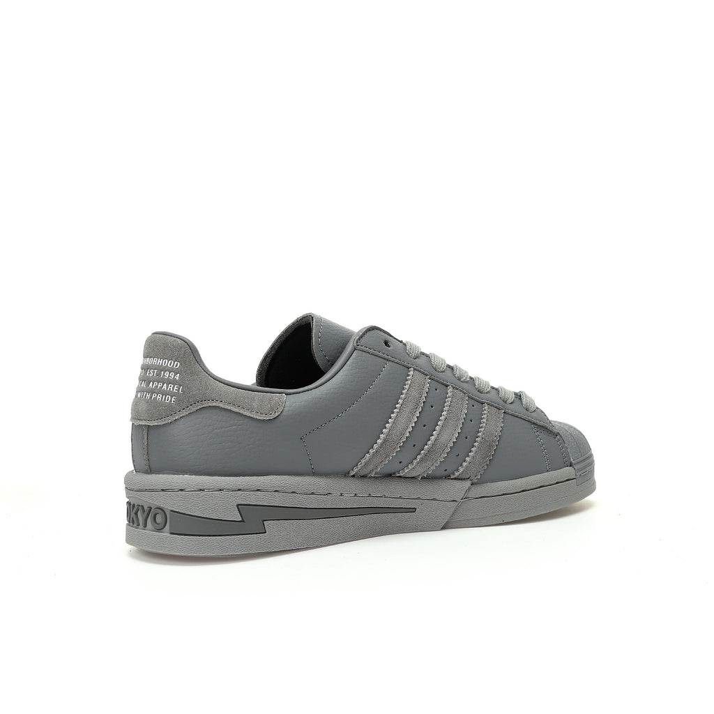 Adidas Originals Superstar Neighborhood – Grey Leather Low-Top Sneakers