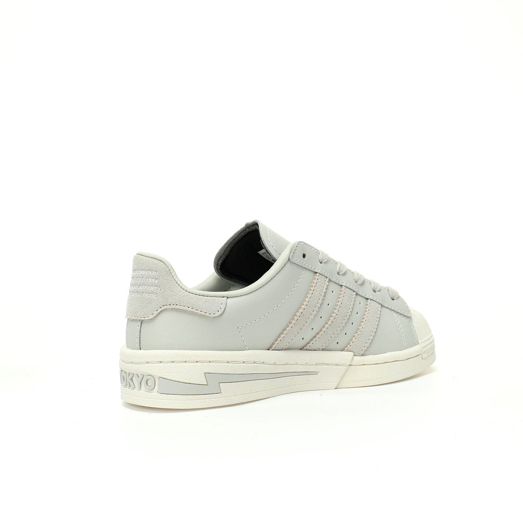 Adidas Originals Superstar Neighborhood – Light Grey Leather Low-Top Sneakers