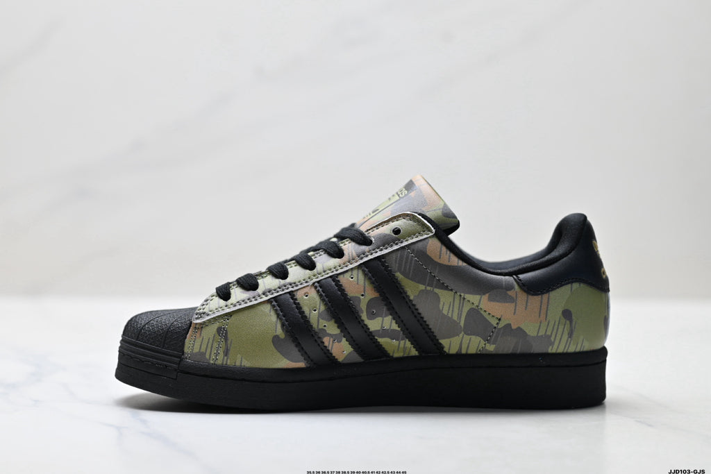 adidas Originals Superstar — Black Multicolor Paint Splash | Shell Toe