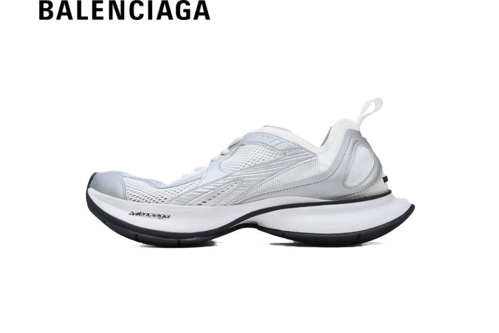 Balenciaga Circuit men's shoes  women sneakers Silver & White