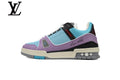 Louis Vuitton Trainer shoes for man  women Sneakers - Purple and Light Blue