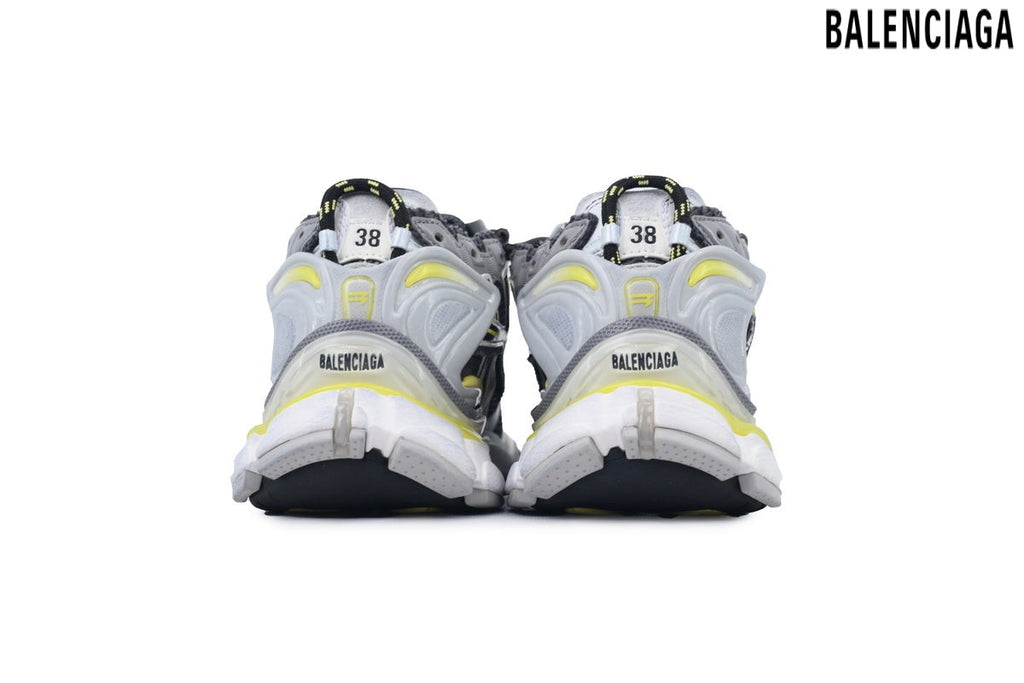 Balenciaga Runner men's shoes  women sneakers – Grey & Yellow