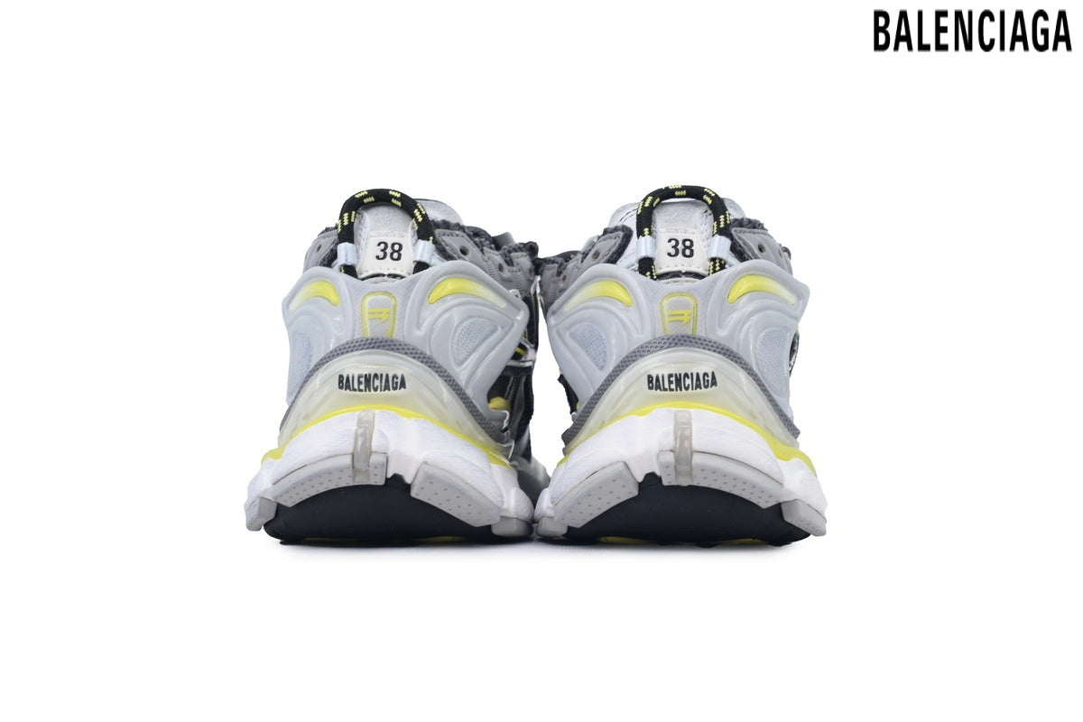 Balenciaga Runner men's shoes  women sneakers – Grey & Yellow