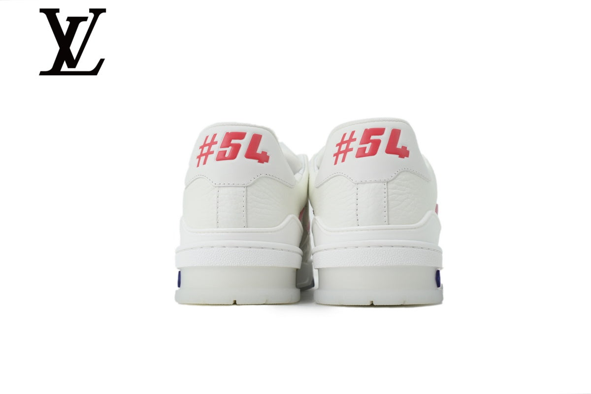 Louis Vuitton Trainer shoes for man  women Sneakers - White and Pink