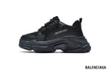 Balenciaga Triple S men's shoes  women sneakers – Triple Black