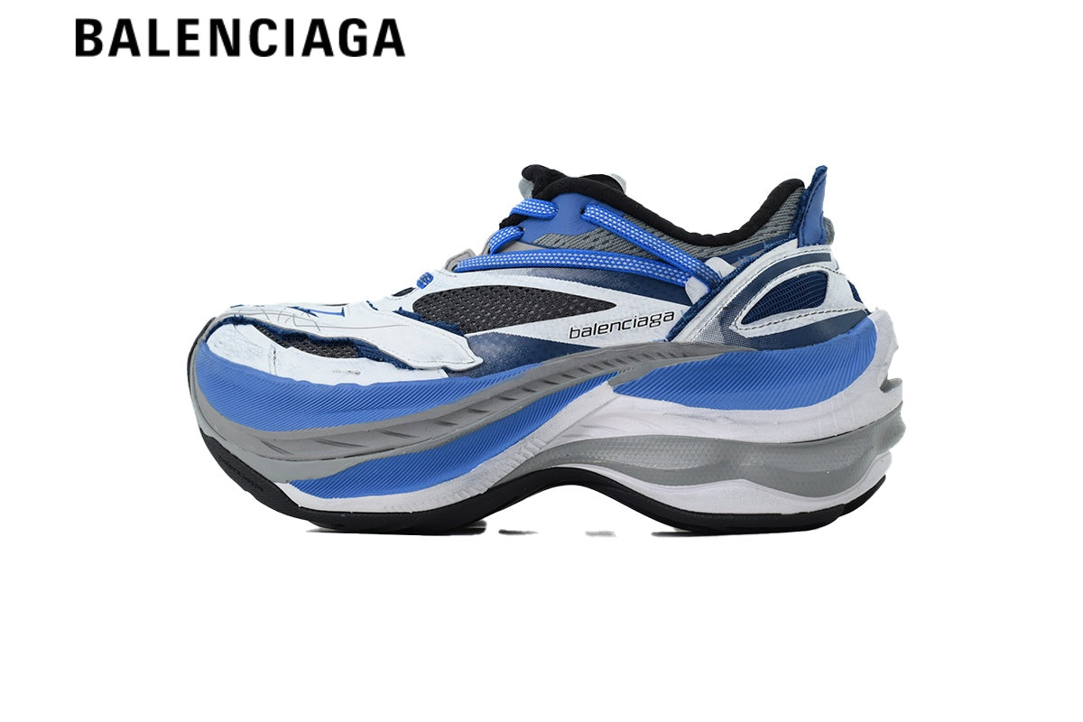 Balenciaga Unlimited men's shoes  women sneakers White Blue
