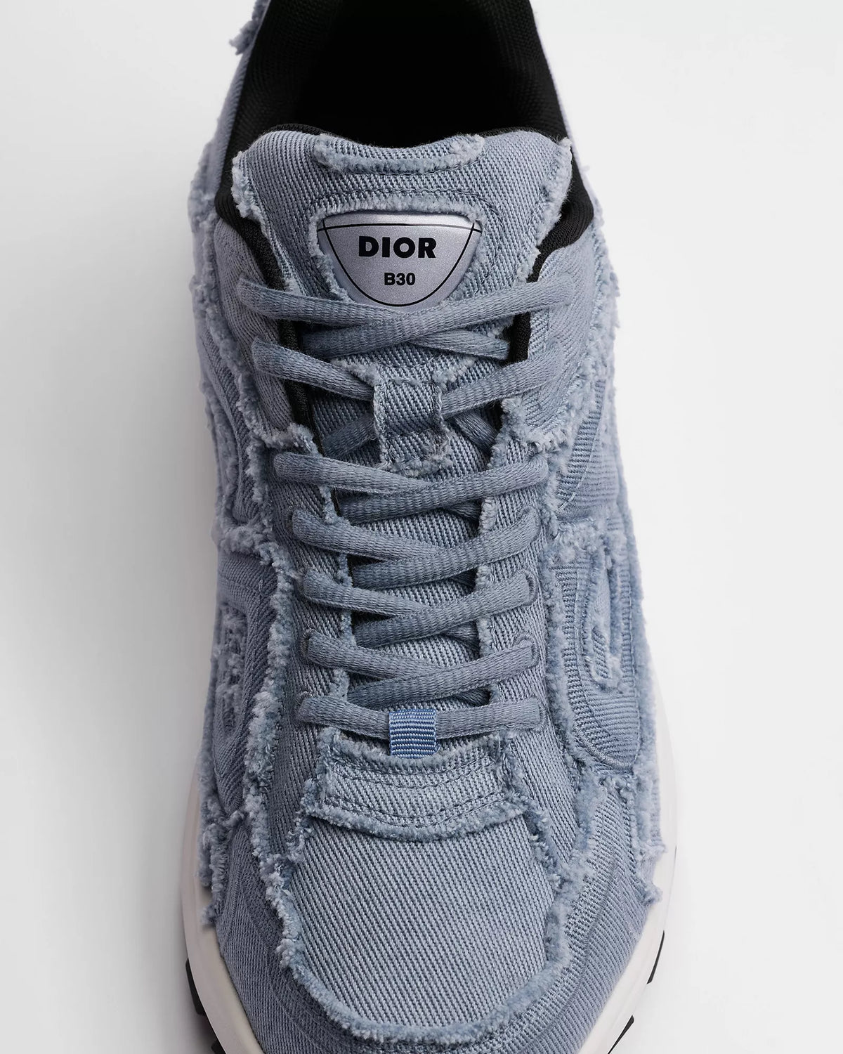 Dior B30 Women's & Men's Shoes - Light Blue / White / Black Distressed Sneakers
